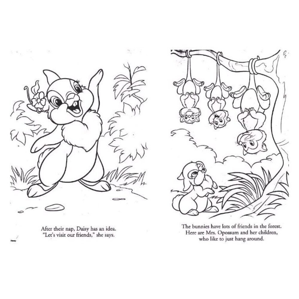 Disney Bunnies Jumbo Coloring Activity Book Hoppy Spring Mazes Puzzles Bendon - Picture 4 of 4